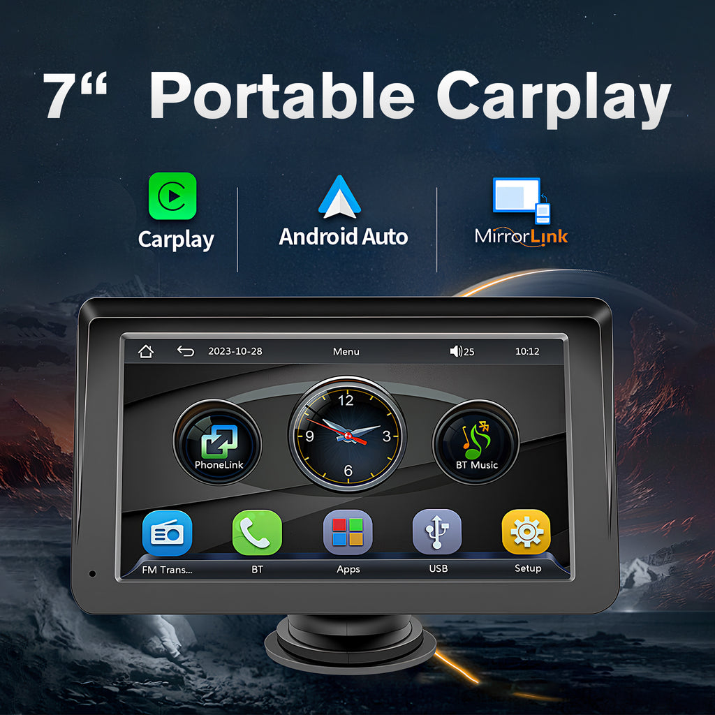AutoZen™ – Autoradio portable sans fil CarPlay & Android Auto 7